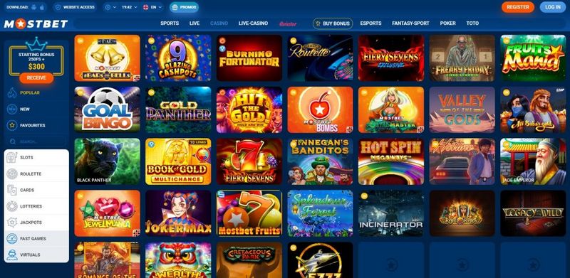 Mostbet'e Kayıt Olma